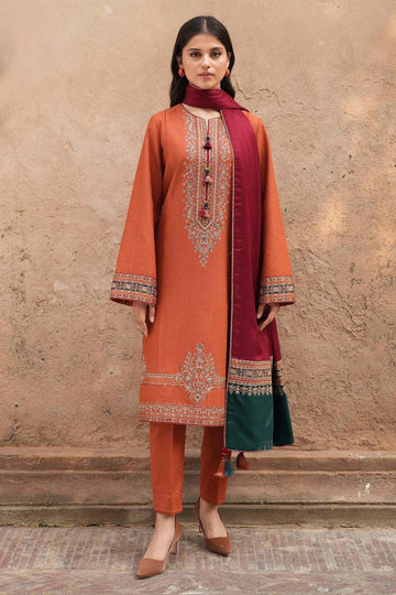 Sunset Glow – Embroidery 3 Piece Dhanak