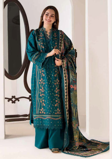 Emerald Grace – Embroidery 3 Piece Dhanak