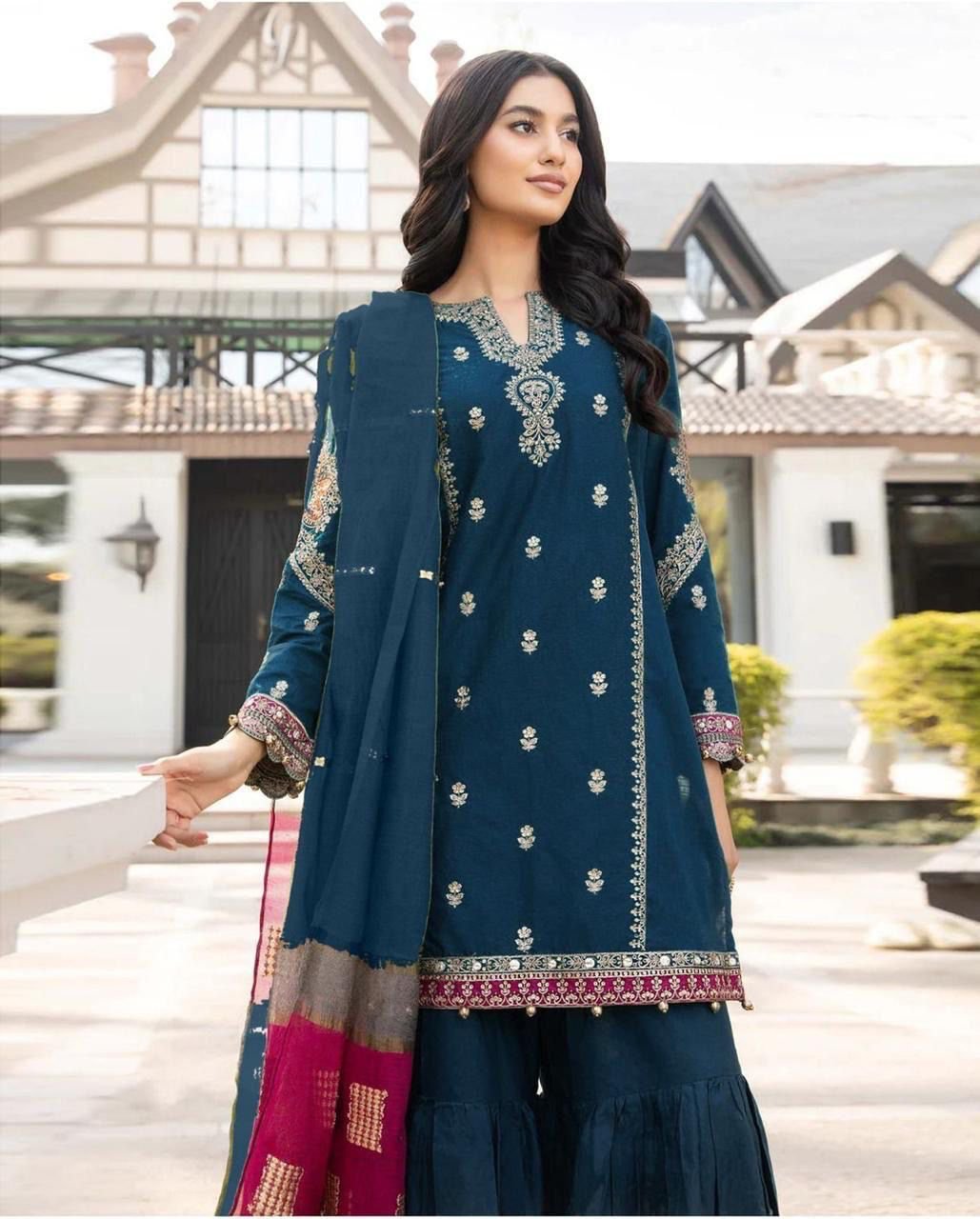 Mirea – Embroidery 3 Piece Dhanak
