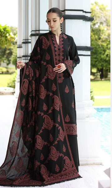 Embroidery 3 Piece Dhanak – Sable Grace