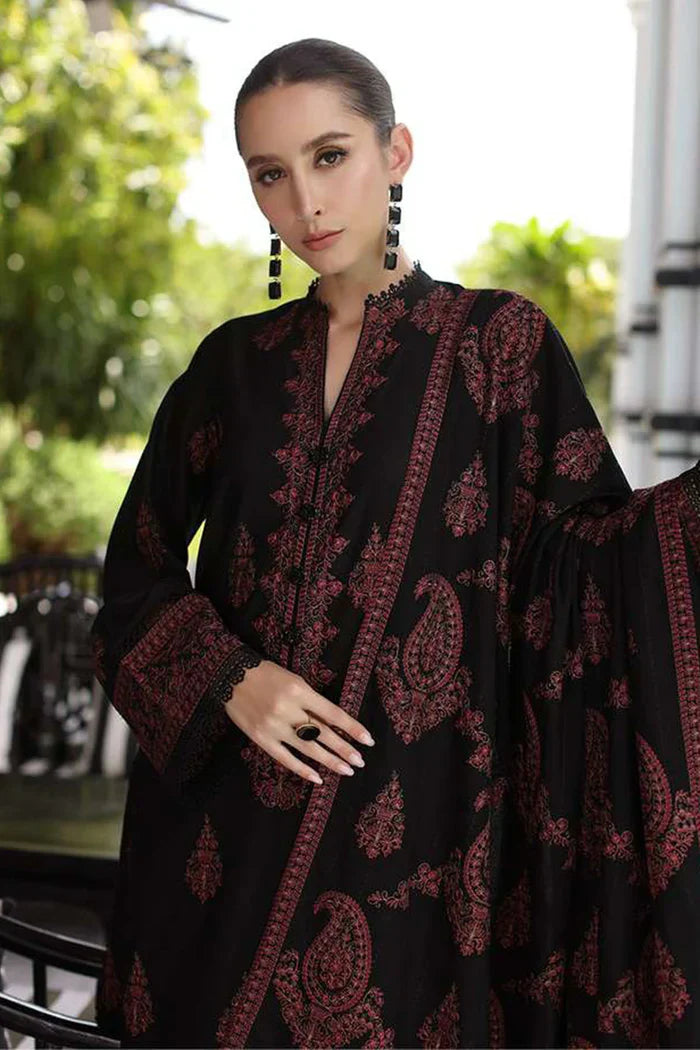 Embroidery 3 Piece Dhanak – Sable Grace