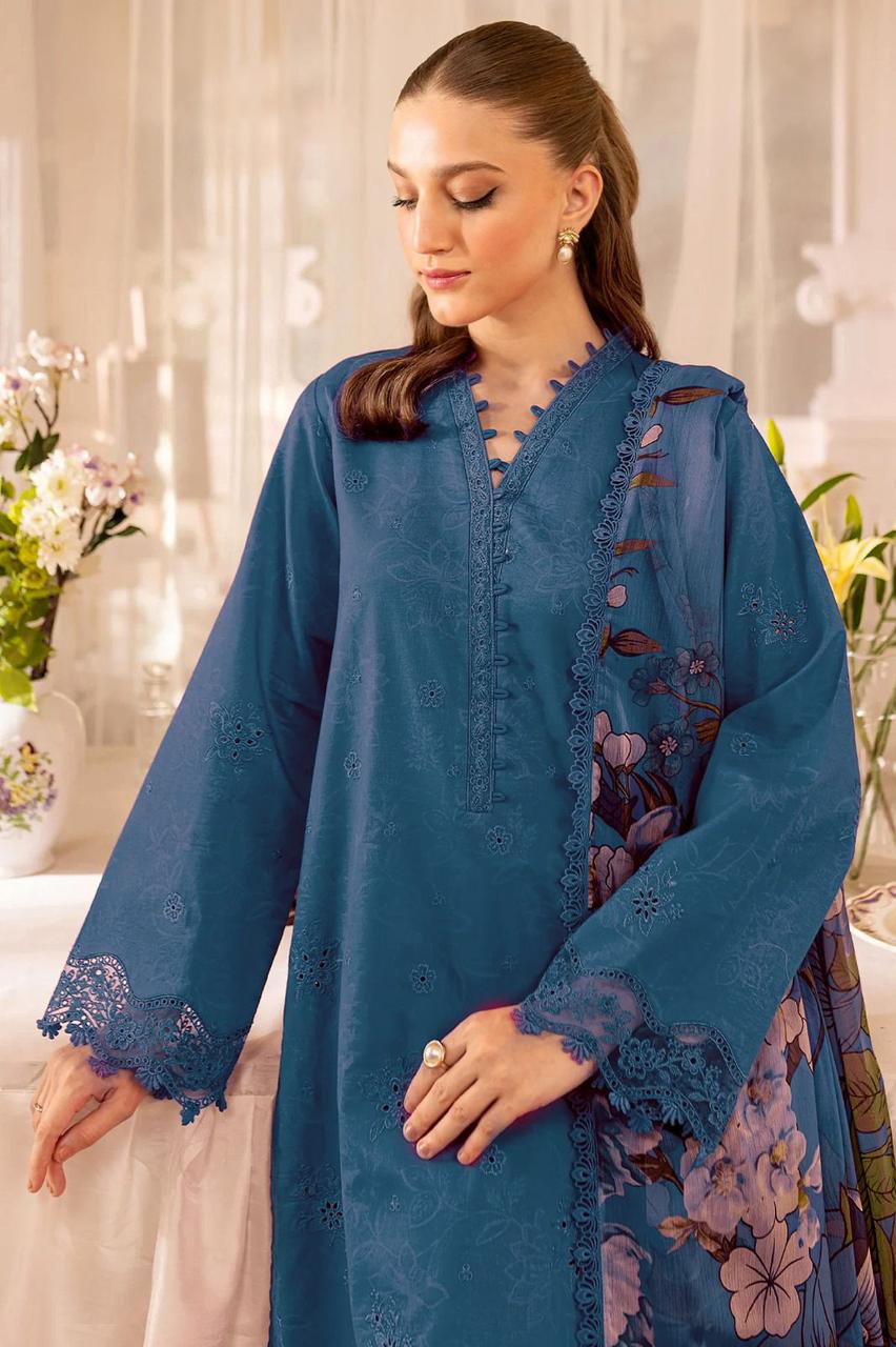 Embroidery 3 Piece Dhanak – Nooré Dhanak