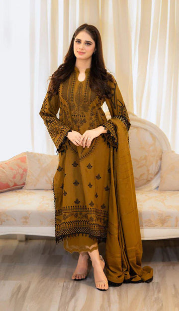 Mirea – Embroidery 3 Piece Dhanak