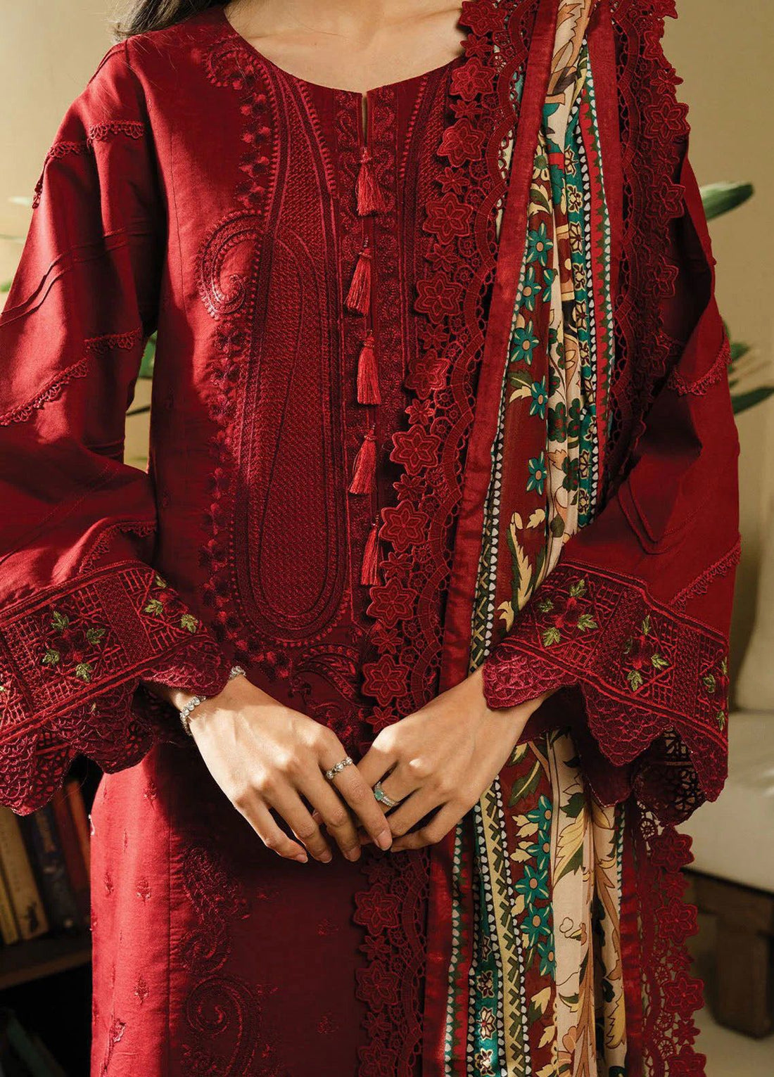 Embroidery 3 Piece Dhanak – Mahroosh Luxe