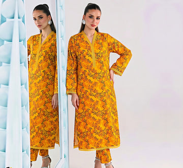 Sunshine Floral - Premium  Lawn  2 Piece